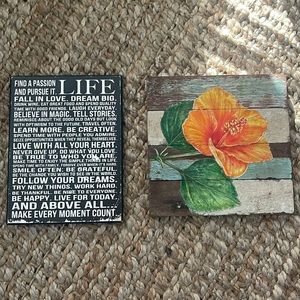 INSPIRATIONAL WALL ART WOOD ART PICTURE FRAME STAND BUNDLE